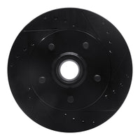 R1 Concepts R1 1992-2002 Chevrolet Tahoe Front Right Drilled & Slotted Black Brake Rotor