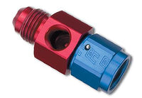Russell Performance 3/8in SAE Quick Disc Female to -6 Hose Black Straight Hose End