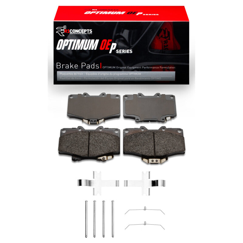 R1 Concepts R1 91-98 Toyota 4Runner Front Optimum OE Pads & Hardware Kit