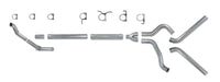Diamond Eye Performance Diamond Eye KIT 4in Turbo Back MFLR RPLCMENT PIPE DUAL ALUM94-97 5 7 3L F250/F350 PWRSTROKE NFS