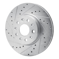 R1 Concepts R1 16-25 Cadillac CT5 Front Left Drilled & Slotted Silver Brake Rotor