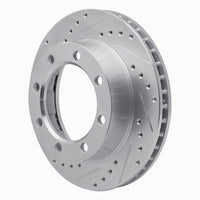 R1 Concepts R1 80-94 Ford F-250 4WD (Excl Super Duty) Front Left Drilled & Slotted Silver Brake Rotor