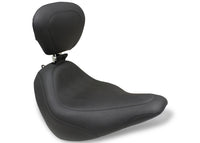 Mustang Motorcycle Mustang 18-21 Harley Softail Slim Wide Tripper Solo Seat w/Driver Backrest - Black