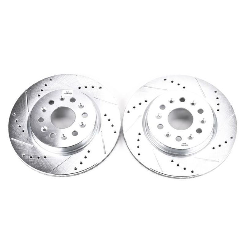 PowerStop Power Stop 18-19 Buick Enclave Rear Evolution Drilled & Slotted Rotors - Pair