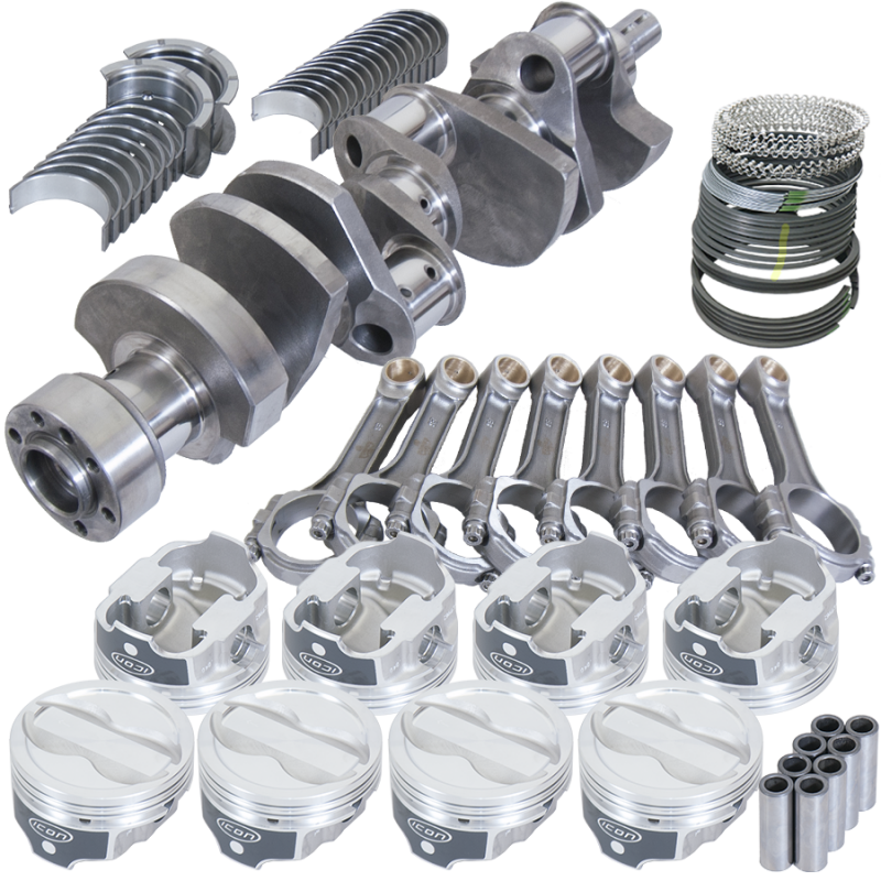 Eagle Chevy LT1350 1Pc 3.750in Crank 6.000in I-Beam Rods -18cc 4.000in Pistons Rotating Assembly