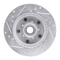 R1 Concepts R1 1982-1995 Buick Regal Front Right Drilled & Slotted Silver Brake Rotor