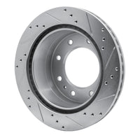 R1 Concepts R1 11-25 Chevy Silverado 2500 HD/2500 HD Classic Rear Left Drilled & Slotted Silver Brake Rotor