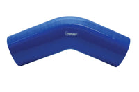 Vibrant 4 Ply Reinforced Silicone Elbow Connector - 3in I.D. - 45 deg. Elbow (BLACK)