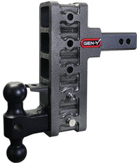 GEN-Y Hitch Gen-Y Mega Duty 2in Offset Shank 7.5in Drop 2K TW 10K Hitch w/GH-031 Dual-Ball/GH-032 Pintle Lock