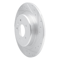 R1 Concepts R1 16-18 Buick Envision Rear Right Drilled & Slotted Silver Brake Rotor