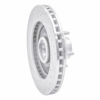 R1 Concepts R1 84-87 Lincoln CONTINENTAL Front Right Drilled & Slotted Silver Brake Rotor