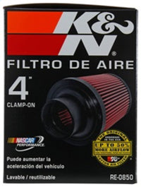 K&N Engineering K&N Universal Air Filter (4in. Flange / 6in. Base OD / 4-5/8in. Top OD / 6in. Height)