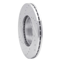 R1 Concepts R1 1990-2003 Ford Escort Front Right Drilled & Slotted Silver Brake Rotor