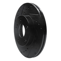 R1 Concepts R1 89-99 Infiniti I30 Front Left Drilled & Slotted Black Brake Rotor