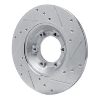 R1 Concepts R1 78-83 Chevrolet Luv Front Left Drilled & Slotted Silver Brake Rotor