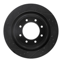 R1 Concepts R1 12-21 Nissan NV1500 Rear Right Drilled & Slotted Black Brake Rotor