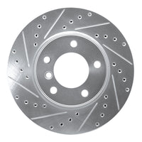 R1 Concepts R1 04-10 BMW 525I (USA/Canada) Front Left Drilled & Slotted Silver Brake Rotor