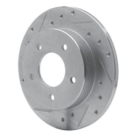 R1 Concepts R1 84-88 Pontiac 6000 Rear Left Drilled & Slotted Silver Brake Rotor