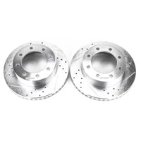 PowerStop Power Stop 10-12 Ford F-450 Super Duty Front Drilled & Slotted Rotor - Pair