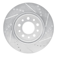 R1 Concepts R1 04-07 Ford Freestar Front Left Drilled & Slotted Silver Brake Rotor