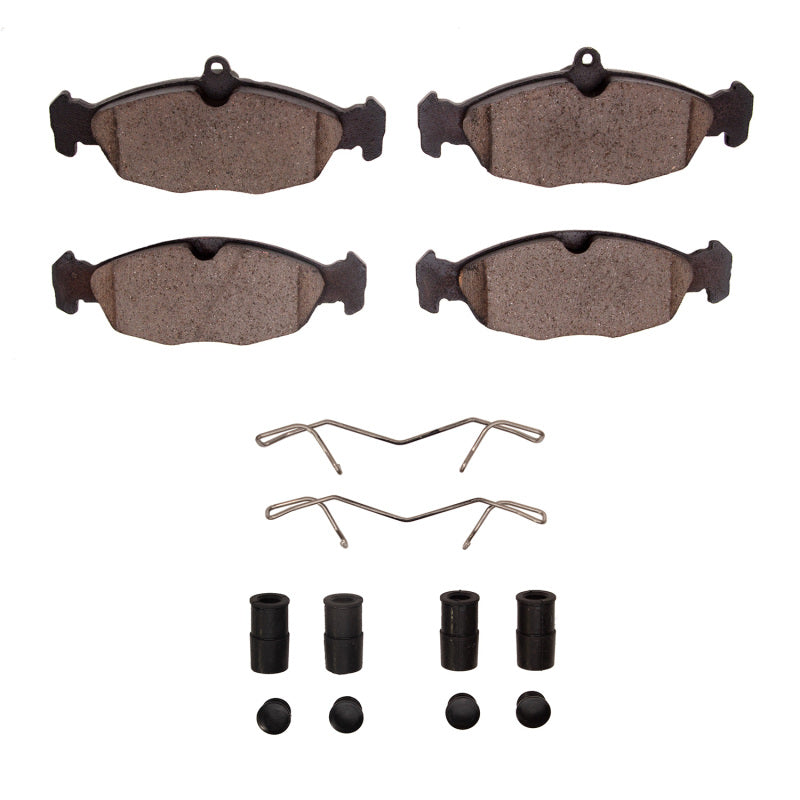 R1 Concepts R1 97-06 Jaguar Vanden Plas Rear Optimum OE Pads & Hardware Kit