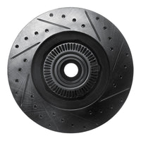 R1 Concepts R1 95-11 Ford Explorer Front Left Drilled & Slotted Black Brake Rotor