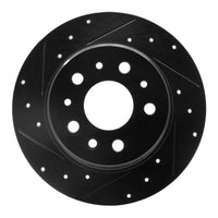 R1 Concepts R1 61-91 Mercedes-Benz 230S Rear Left Drilled & Slotted Black Brake Rotor