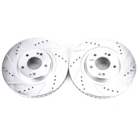 PowerStop Power Stop 13-18 Hyundai Santa Fe Sport Front Evolution Drilled & Slotted Rotors - Pair