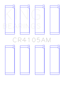 King Engine Bearings Mazda FS-DE L4/FP L4/FS L4  DOHC 16 Valve (Size +0.5) Rod Bearing Set