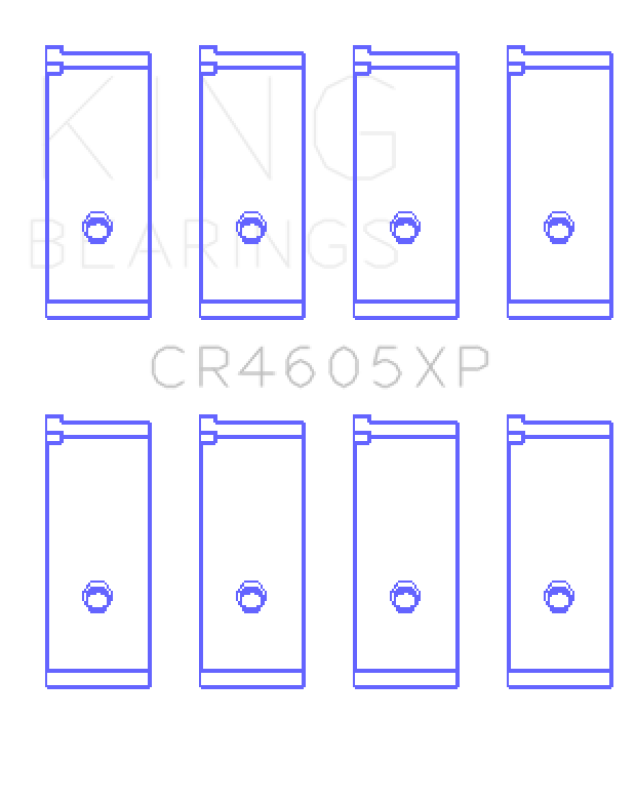 King Engine Bearings Suzuki G13A/G13B/G13Ba/G13Bb (Size +0.25mm) Connecting Rod Bearing Set