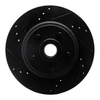 R1 Concepts R1 70-72 Ford Galaxie 500 Front Left Drilled & Slotted Black Brake Rotor