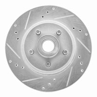 R1 Concepts R1 70-72 Ford Country Squire Front Left Drilled & Slotted Silver Brake Rotor