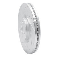 R1 Concepts R1 18-20 Jaguar E-Pace Front Left Drilled & Slotted Silver Brake Rotor