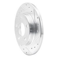 R1 Concepts R1 93-05 Ford Taurus SHO Rear Right Drilled & Slotted Silver Brake Rotor