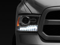 Raxiom 09-18 Dodge RAM 1500 LED Halo Headlights w/ Switchback Turn Signals- Chrome Hsng (Clear Lens)