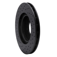 R1 Concepts R1 95-02 BMW M3 Left Front Drilled Black Brake Rotor