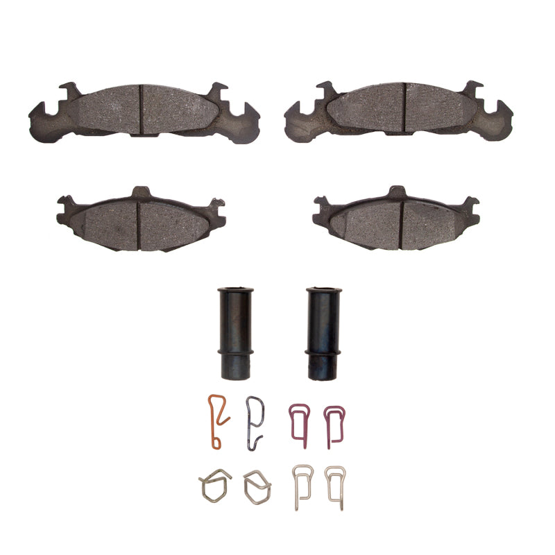 R1 Concepts R1 84-90 Chrysler LeBaron GTC & GTS Front Semi Met Pads & Hardware Kit
