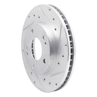 R1 Concepts R1 98-98 Eagle TALON Front Right Drilled & Slotted Silver Brake Rotor