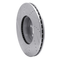 R1 Concepts R1 13-20 BMW 335I xDrive Front Right Drilled & Slotted Silver Brake Rotor