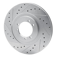 R1 Concepts R1 96-06 Hummer H1 Front Left Rear Left Drilled & Slotted Silver Brake Rotor