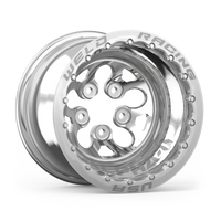 Weld Alpha-1 15x14 / 5x4.75 BP / 4in. BS Wheel - Polished DBL MT
