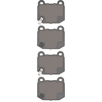 DFC 03-25 Infiniti G35 Rear Active Performance Pads - Low Metallic