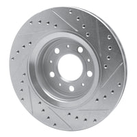 R1 Concepts R1 98-04 Volvo C70 Front Left Drilled & Slotted Silver Brake Rotor