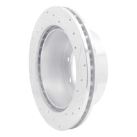 R1 Concepts R1 99-07 Ford E-150 Rear Left Drilled & Slotted Silver Brake Rotor