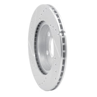 R1 Concepts R1 14-21 BMW i3 Front Right Drilled & Slotted Silver Brake Rotor