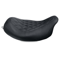 Mustang Motorcycle Mustang 08-21 Harley Electra Glide Std,Rd Glide,Rd King,Str Glide Solo Seat Diamond Stitch - Brown