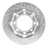 R1 Concepts R1 75-93 Dodge W300 Front Left Drilled & Slotted Silver Brake Rotor