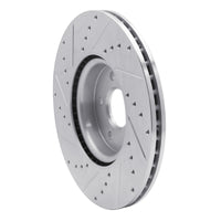 R1 Concepts R1 04-19 Ford Escape Front Right Drilled & Slotted Silver Brake Rotor