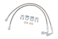 Zone Offroad 07-18 Jeep Wrangler JK Front 4-6in Stainless Brake Lines