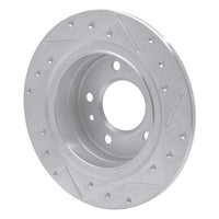 R1 Concepts R1 88-91 BMW M3 Rear Left Drilled & Slotted Silver Brake Rotor